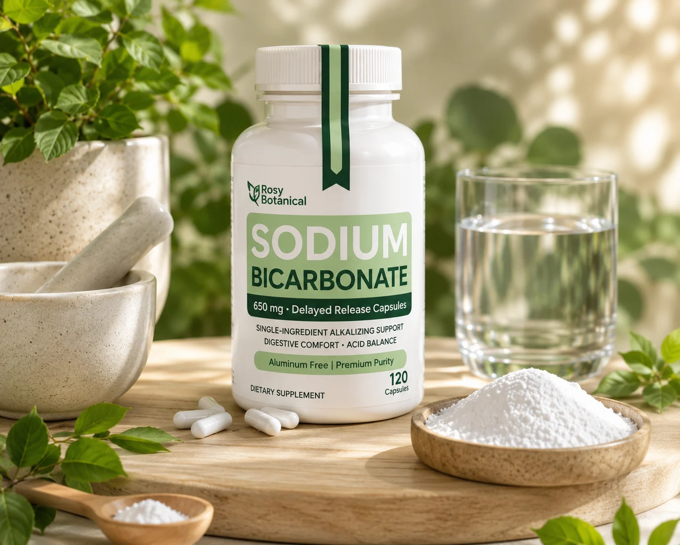 Botanical supplement with natural setting